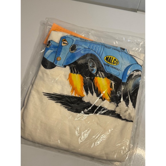 VTG Hanes T-Shirt Malco Ohio George Racing Signed Classic Graphix Mens Large - Picture 3 of 5